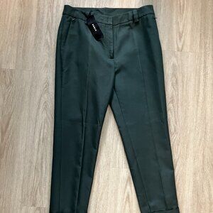 NWT $995 AKRIS Maxima Mountain Ash Gray Green Pants size US 6 luxury